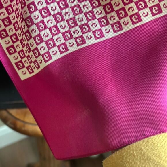 EXPRESS Pink & Cream Silk Scarf - Picture 3 of 6